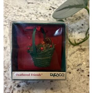 Vintage 1989‎ Enesco Small Wonders Miniature Ornaments Feathered Friends Duck
